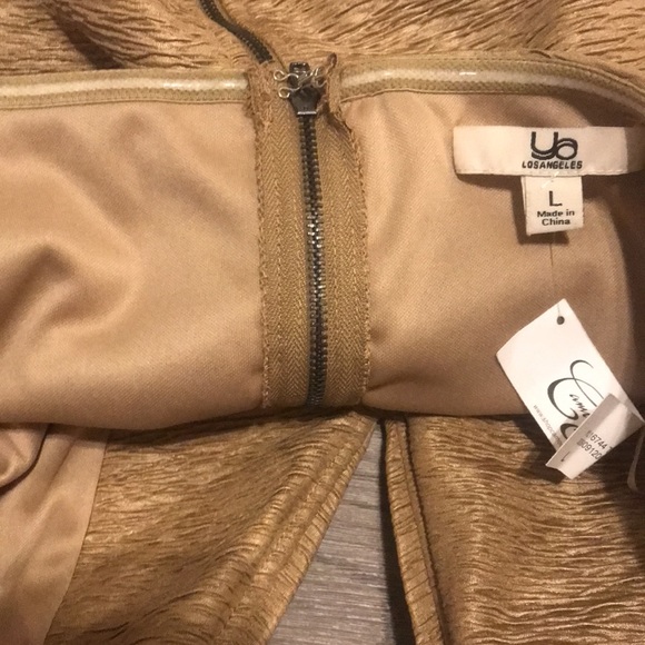 NWT-✨Gold, Strapless Dress - Picture 6 of 6